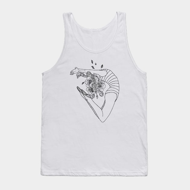 Flower ballet Tank Top by kiryadi